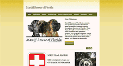 Desktop Screenshot of mastiffrescuefl.org